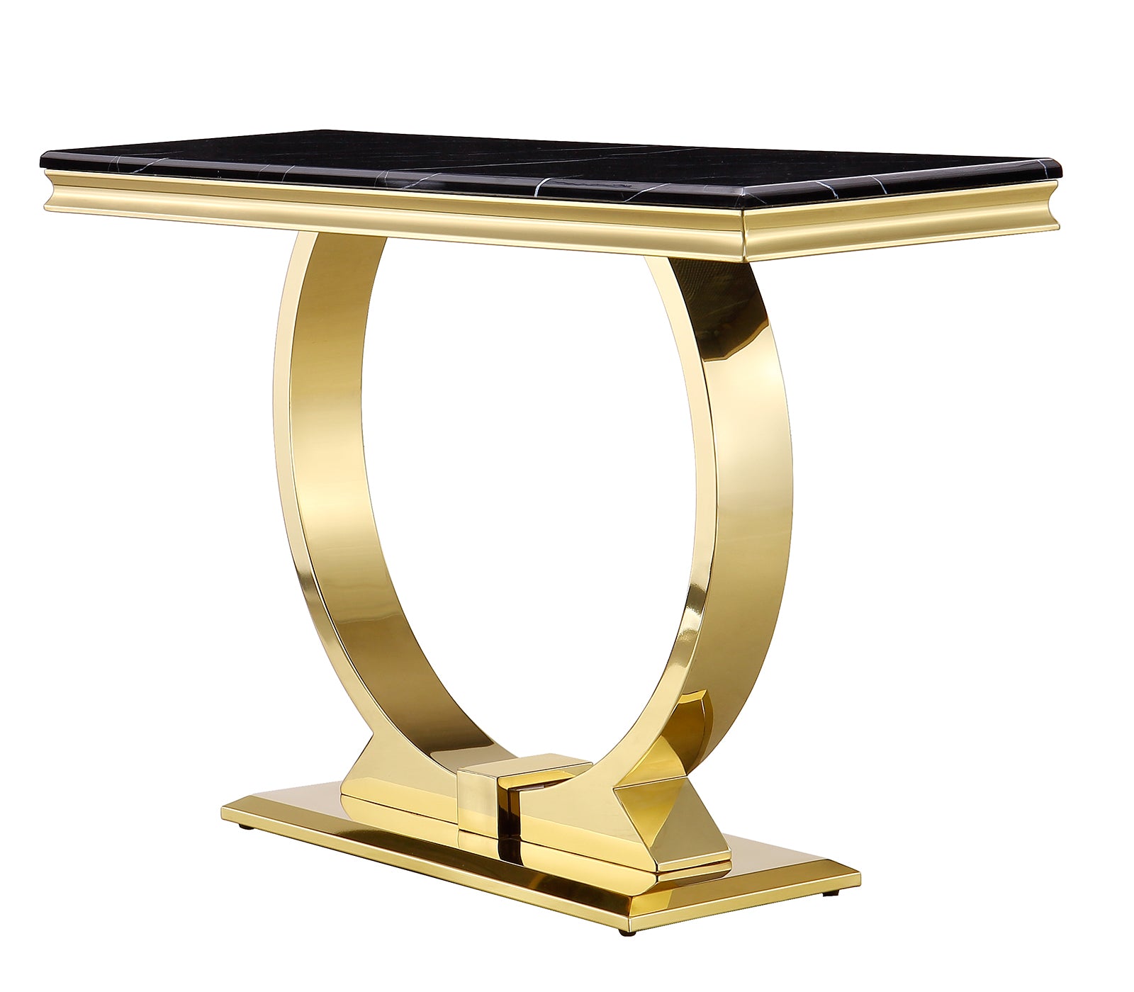 Gold Console Table  Elevate Your Entryway and Living Room with a Touch of Luxury