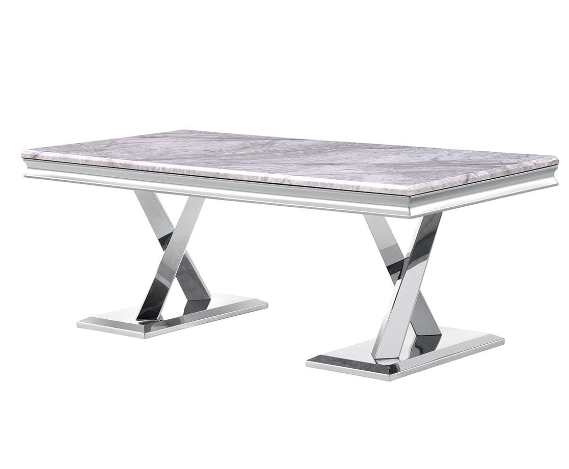 Elevate Your Living Room Style with a Sleek Silver Coffee Table