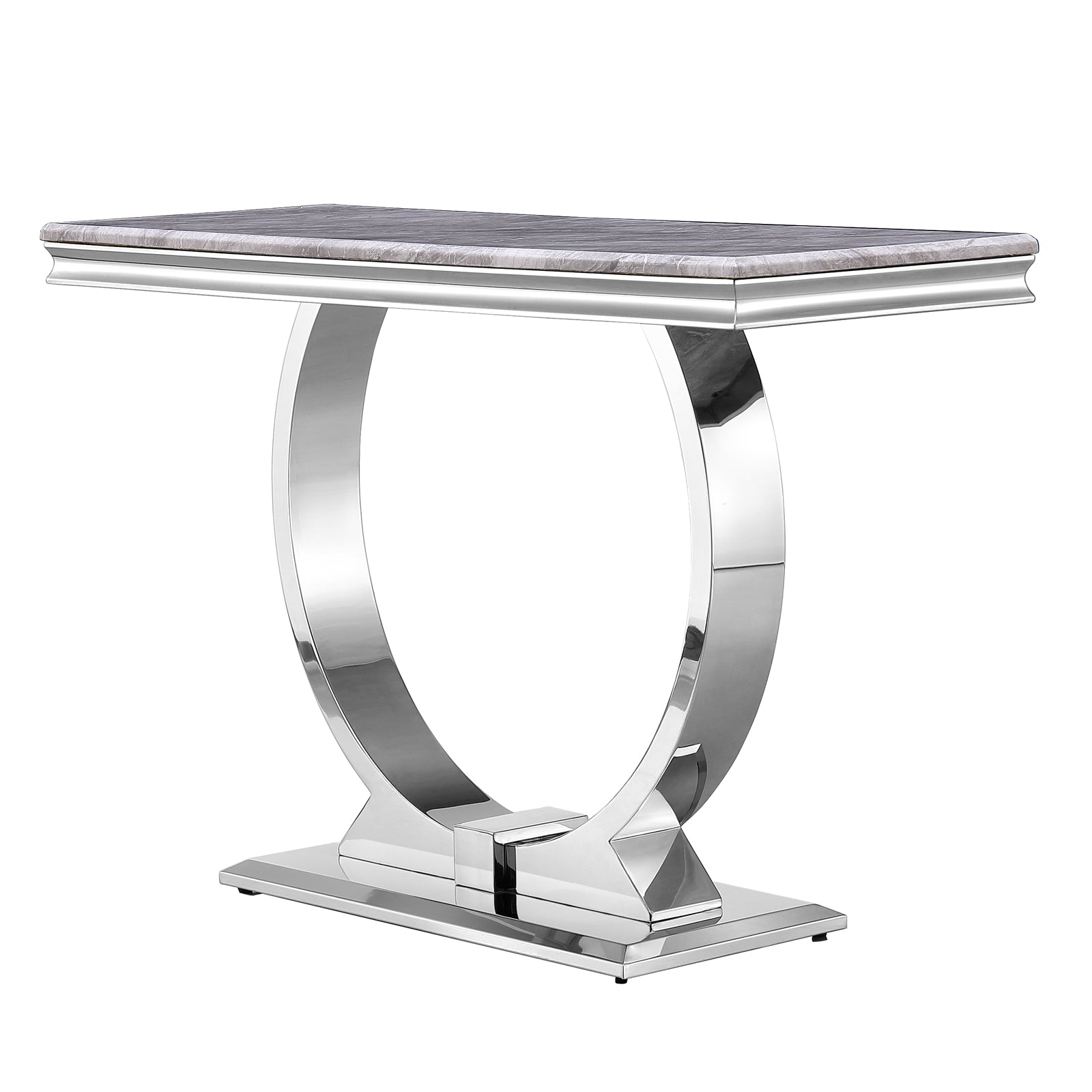 The Timeless Glamour: Elevating Your Space with a AUZ Silver and Gray Console Table