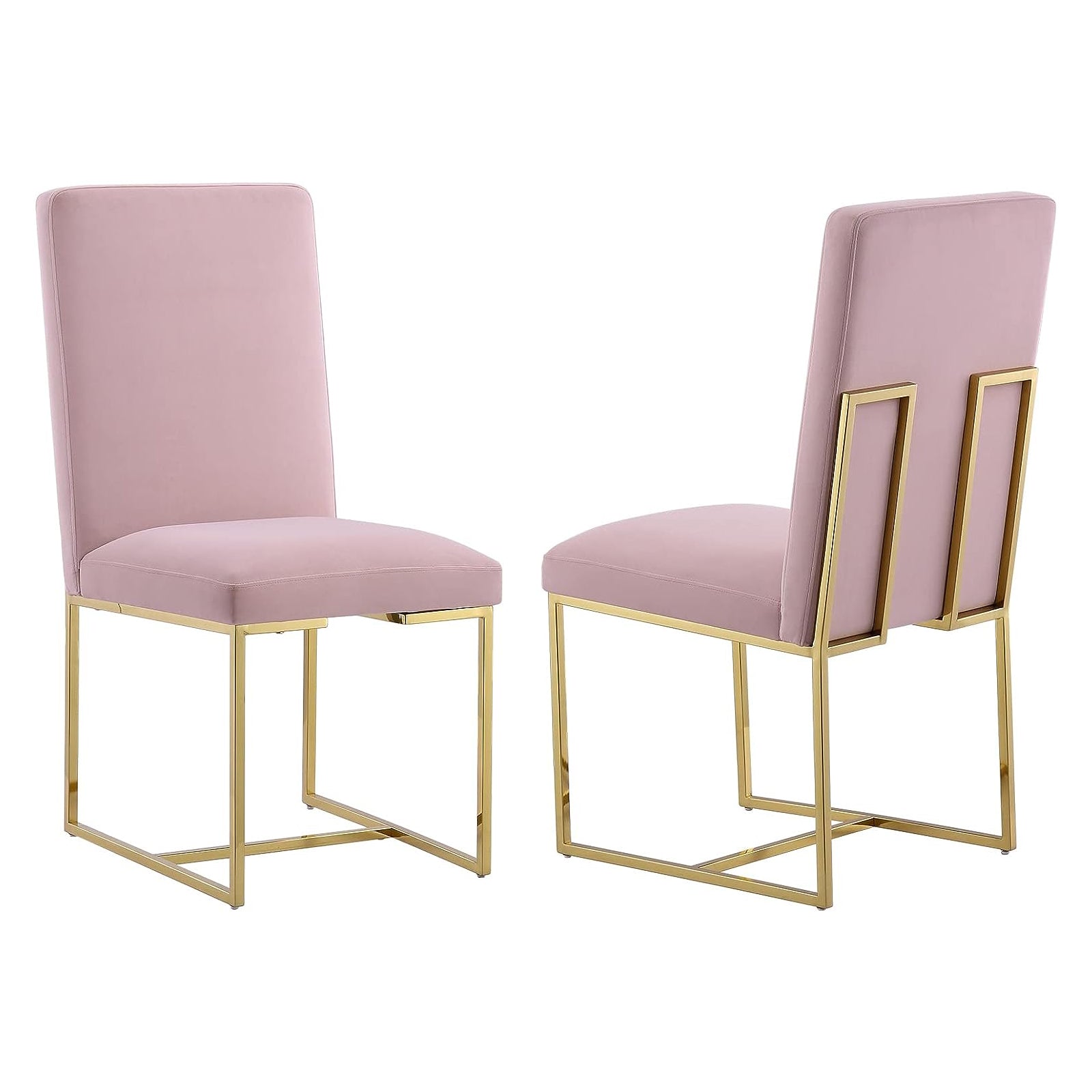 Discover the Allure of Pink Dining Chairs with Gold Accents
