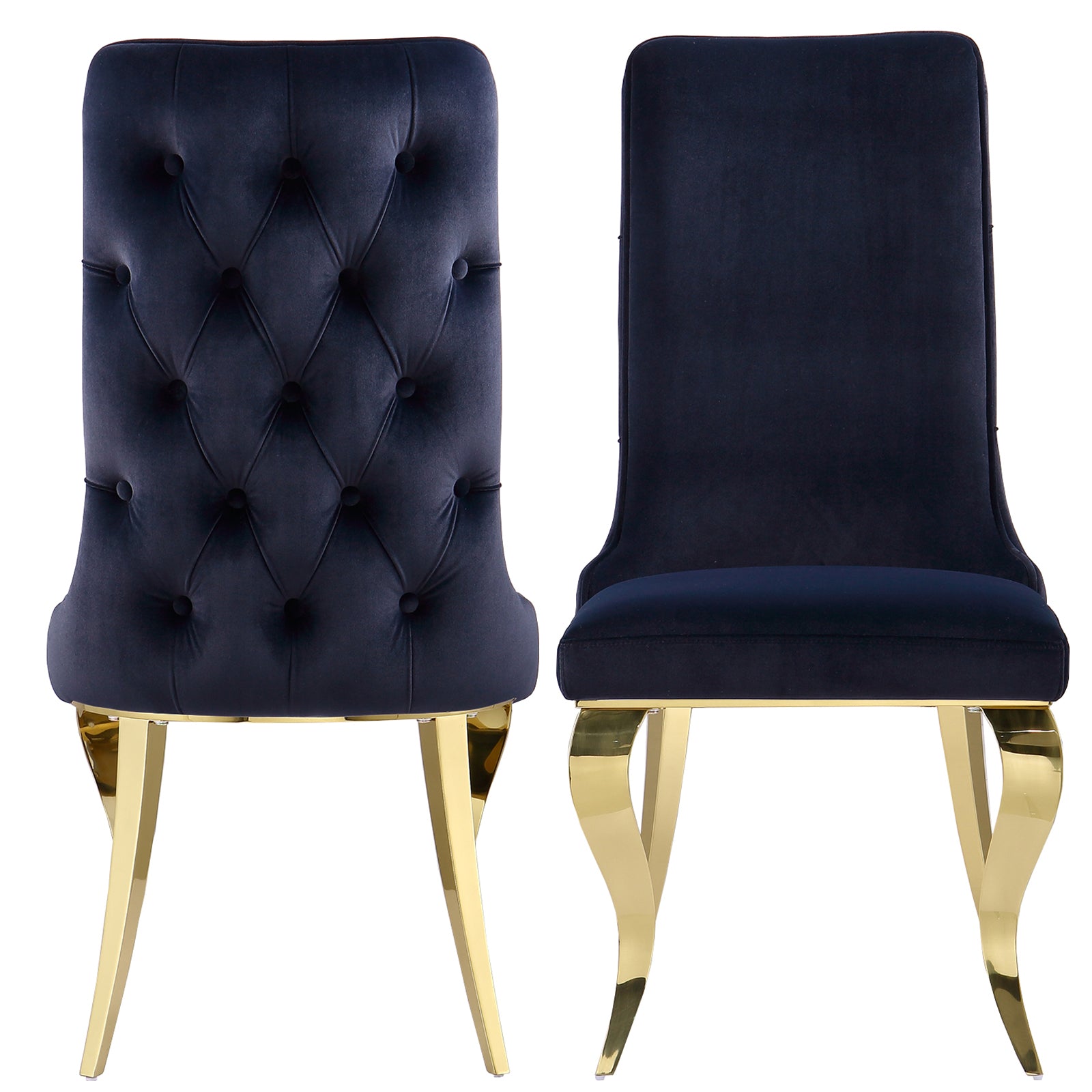 Elevate Your Dining Experience with Black and Gold Velvet Dining Chairs