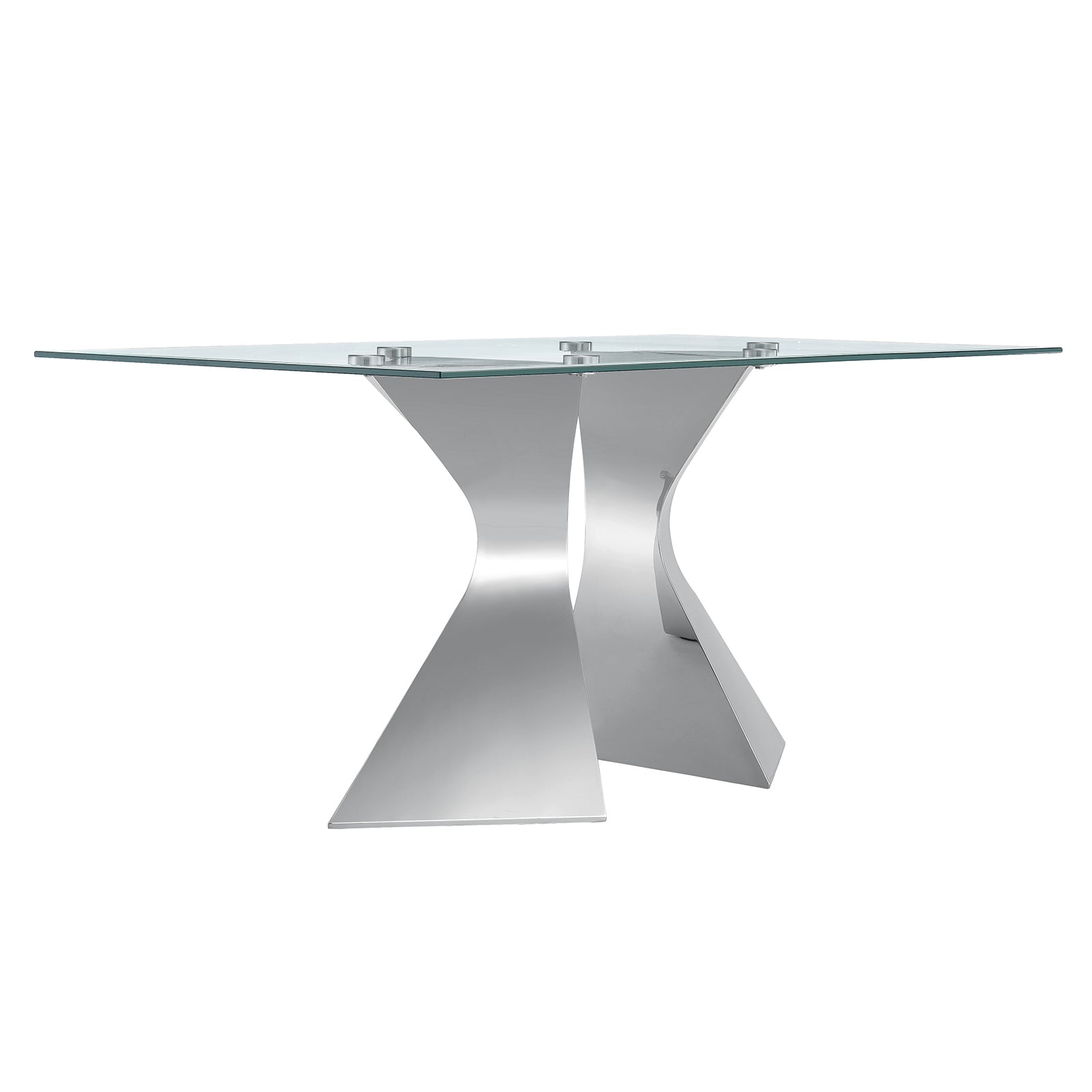 The Elegant Silver Glass Dining Table: Fusion of Style and Functionality