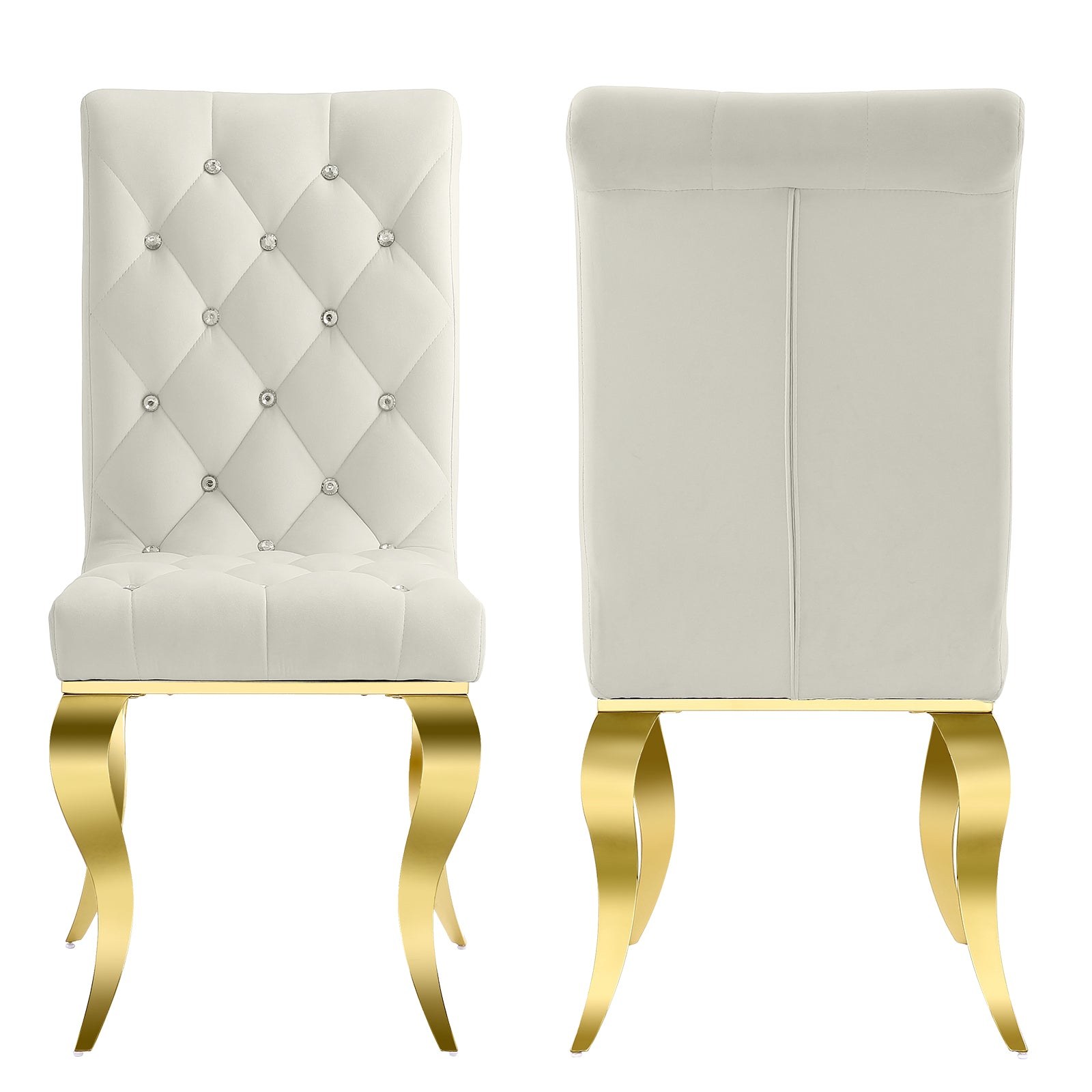 Adding a Touch of Luxury to Your Home: The Elegance of White and Gold Velvet Dining Chairs
