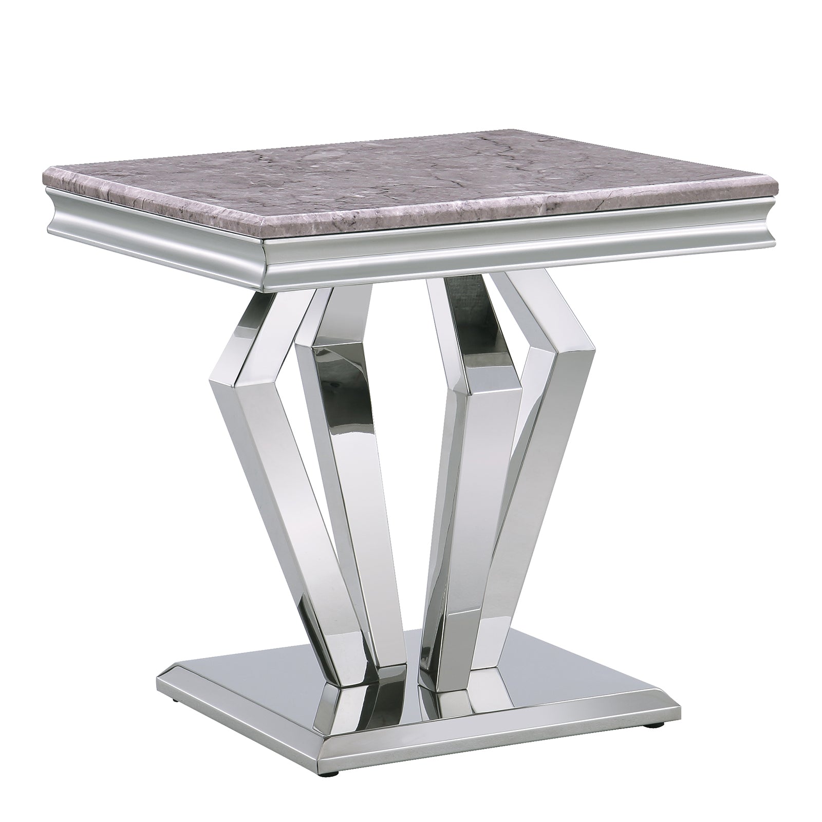 Create a Glamorous and Functional Living Room with a Silver End Table