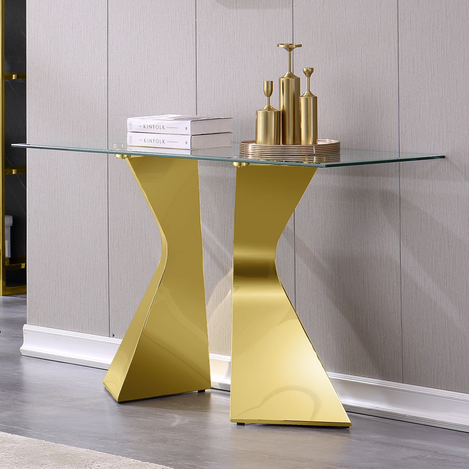 A Touch of Luxury: The AUZ Gold Console Table