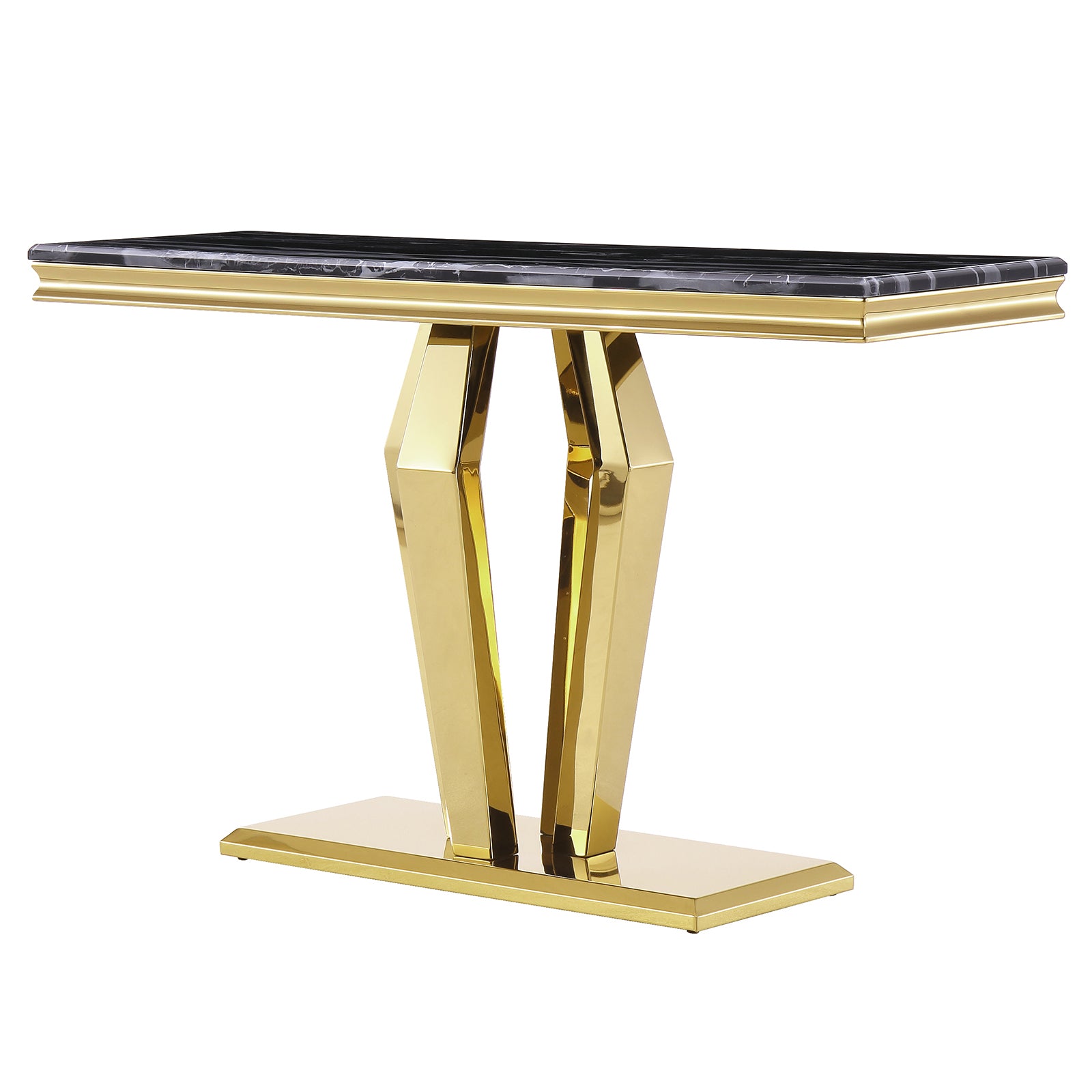 Elevate Your Lifestyle with the Luxury Gold Console Table
