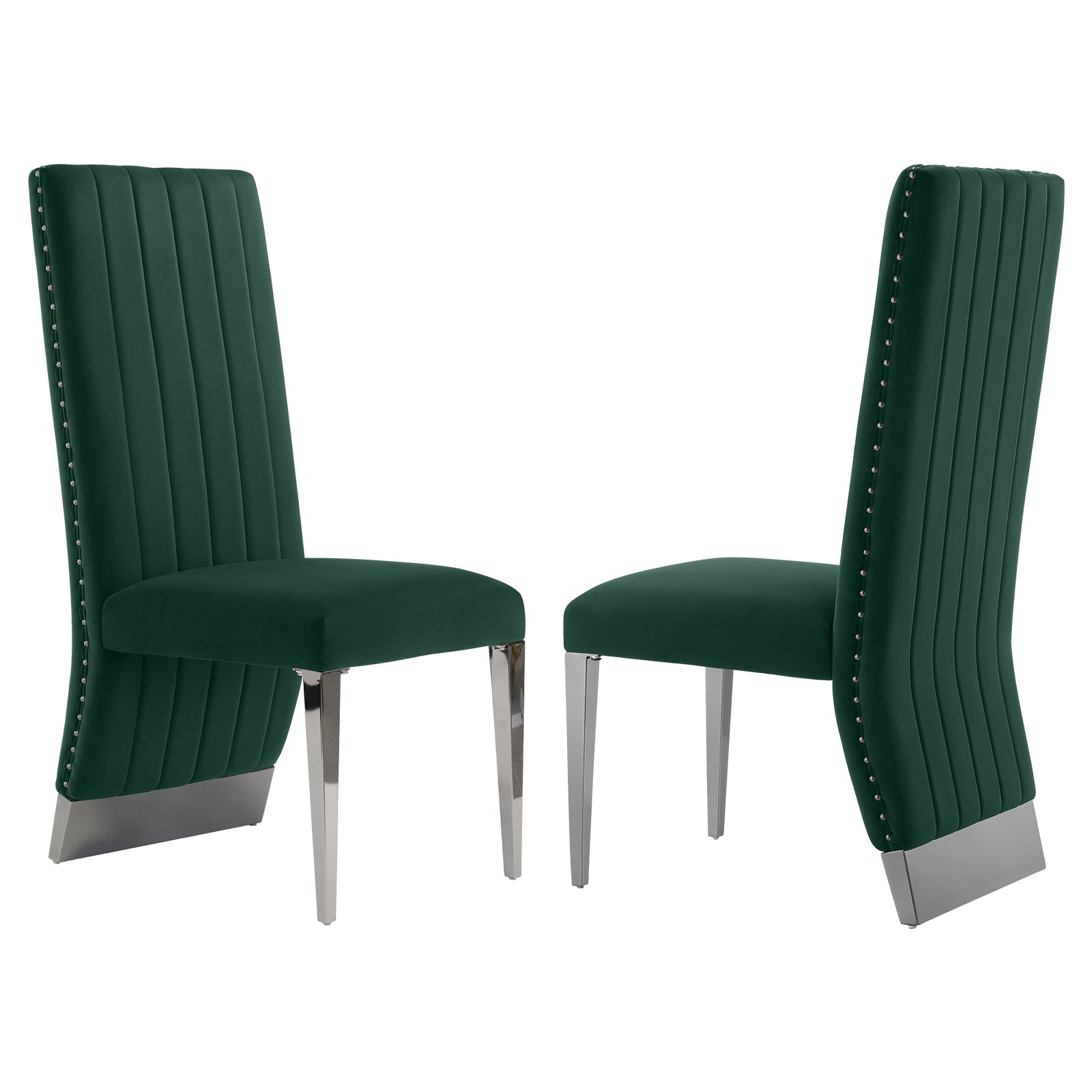 Enrich Your Dining Realm with Green Velvet Dining Chairs: A Symphony of Luxury and Modernity