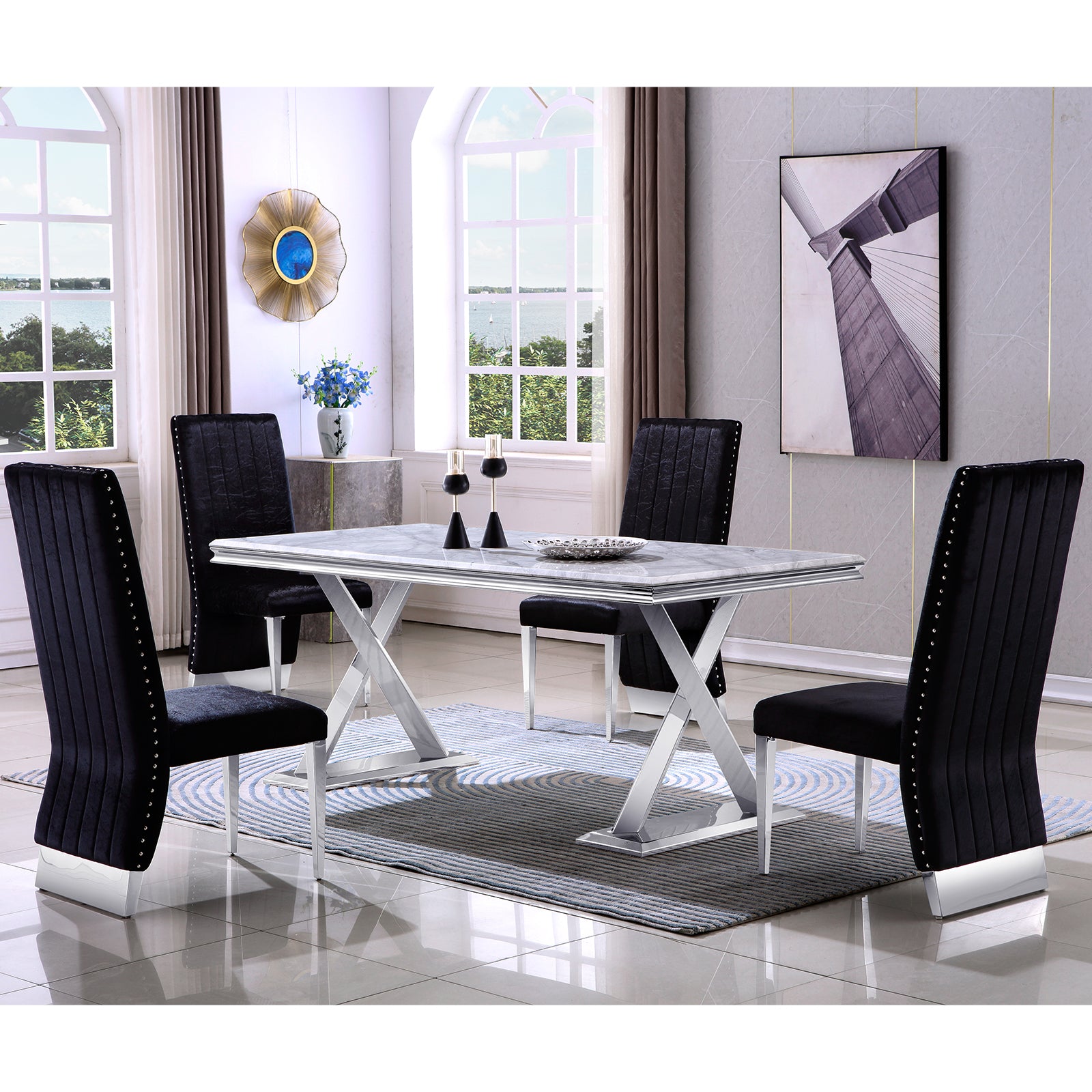 Sleek Sophistication: The Allure of the Black Velvet Dining Chair