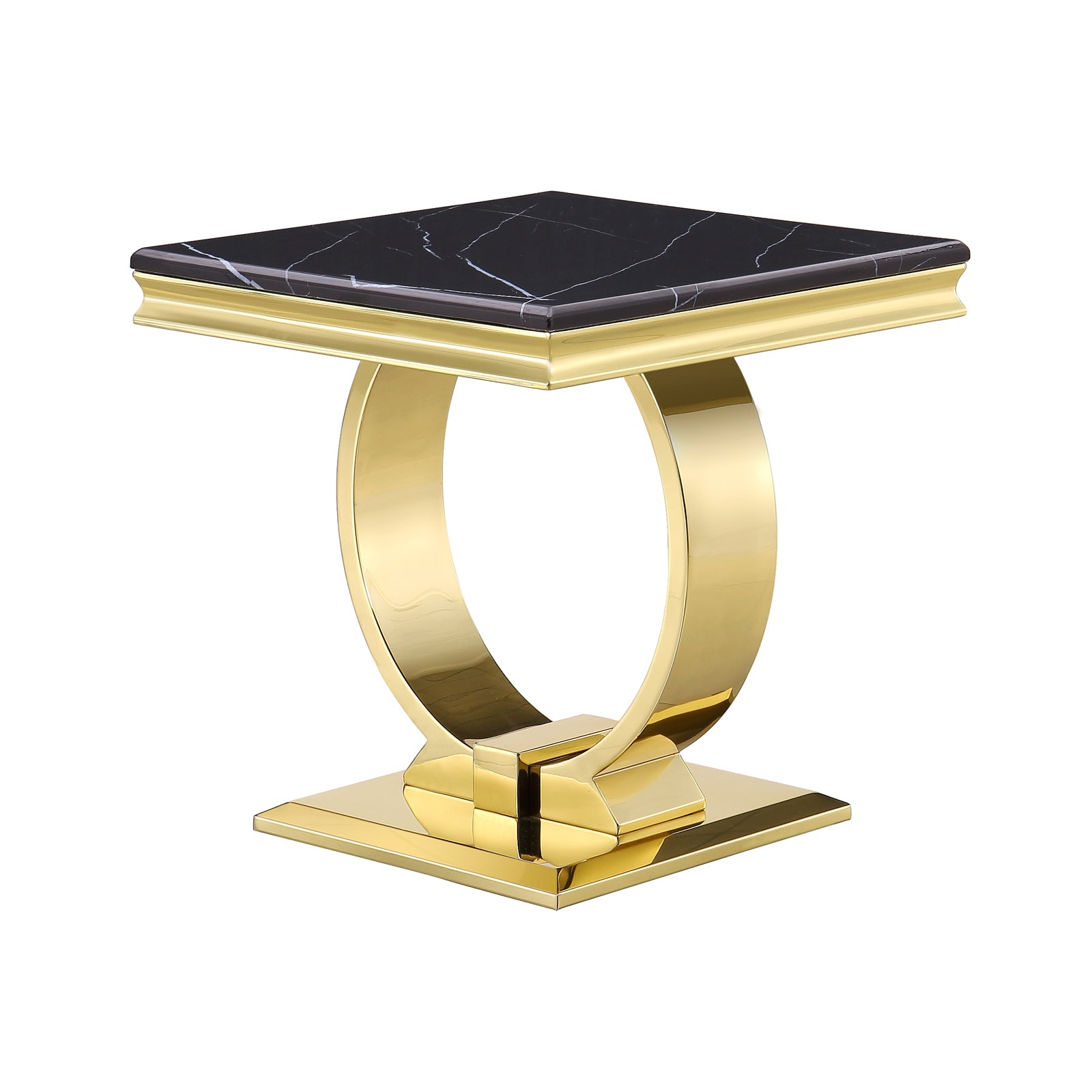 Achieving Modern Style with a Gold Square End Table
