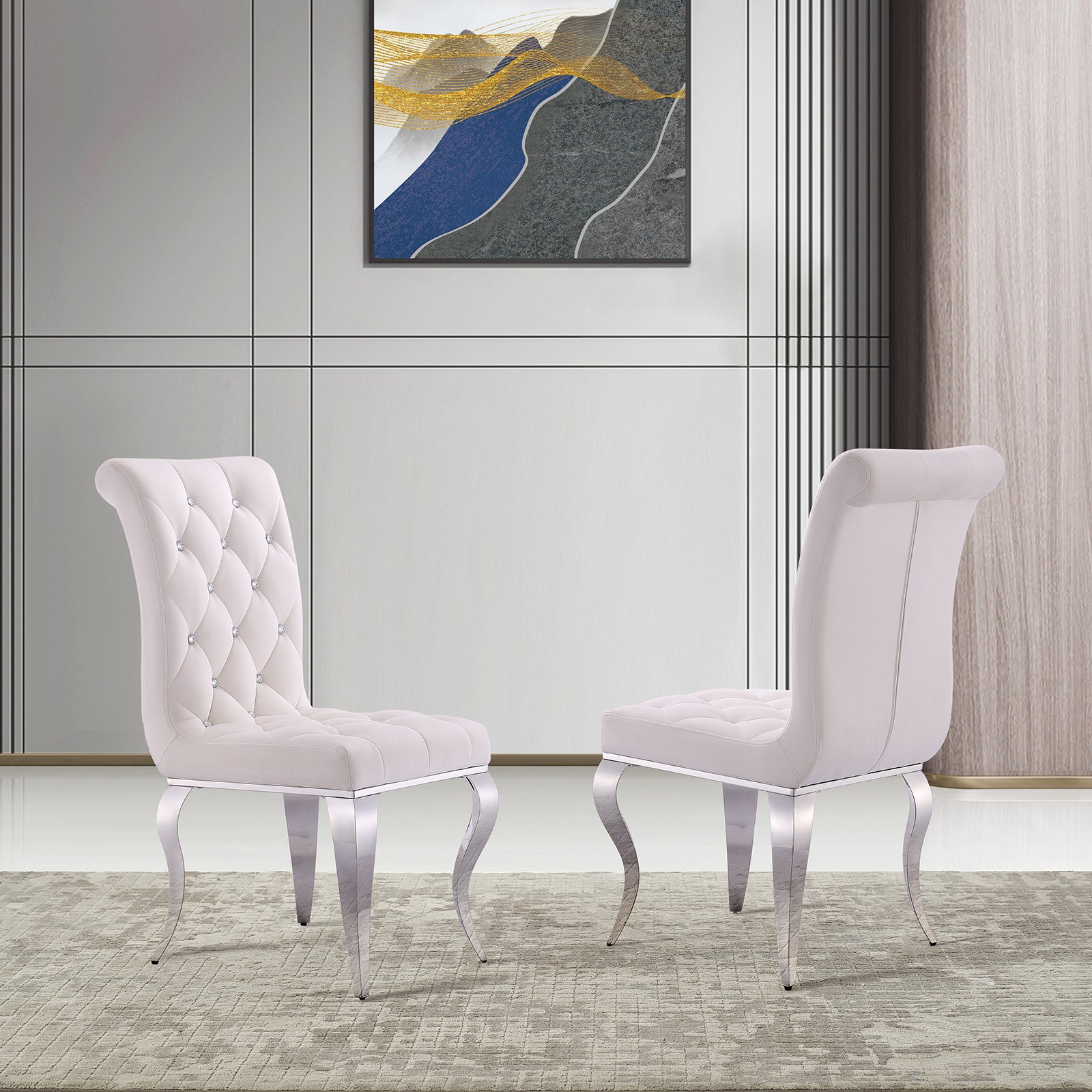 Title: Elevate Your Dining Experience with Stylish White Dining Chairs