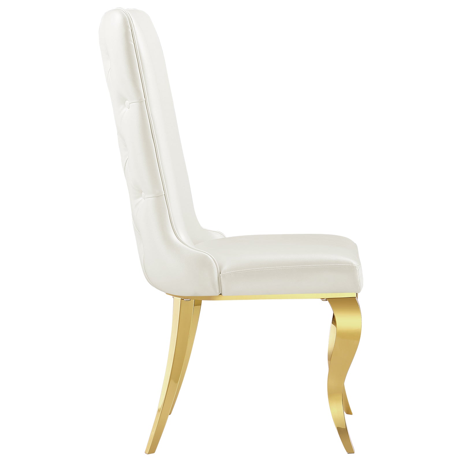 675-Set | AUZ White and Gold Dining room Sets for 6