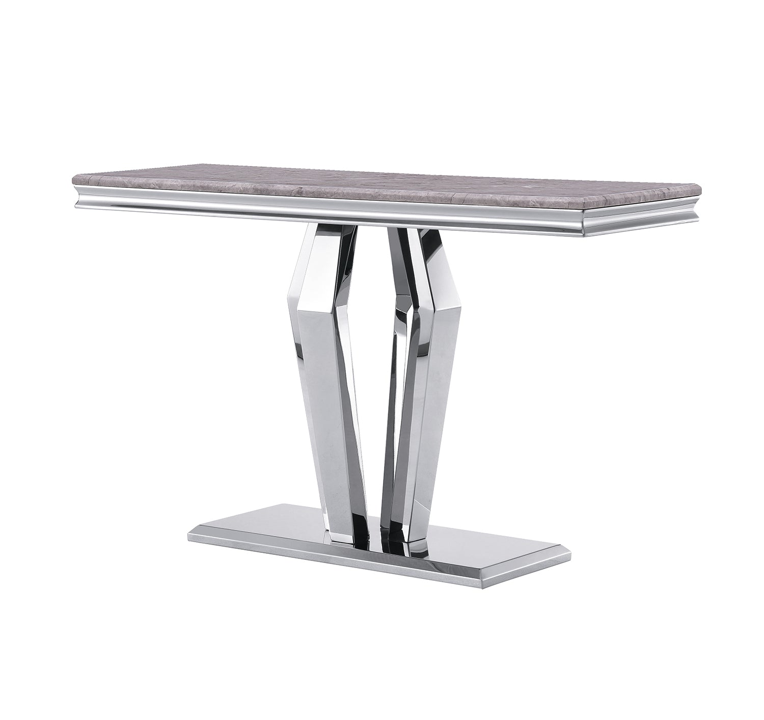 Silver Gray Living room table Set | Four Geometric legs  | L207