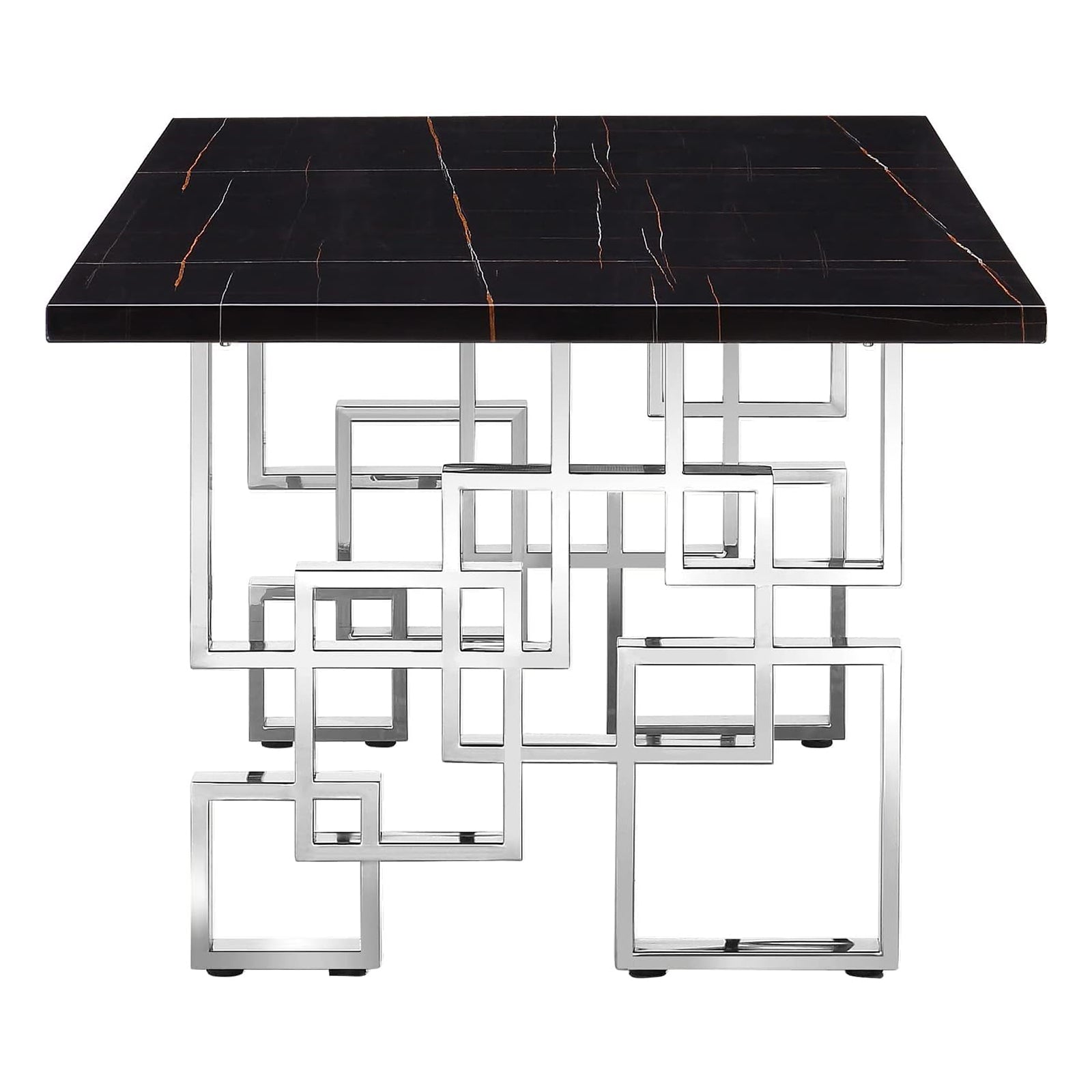 688-Set | AUZ Black and Silver Dining room Sets for 6