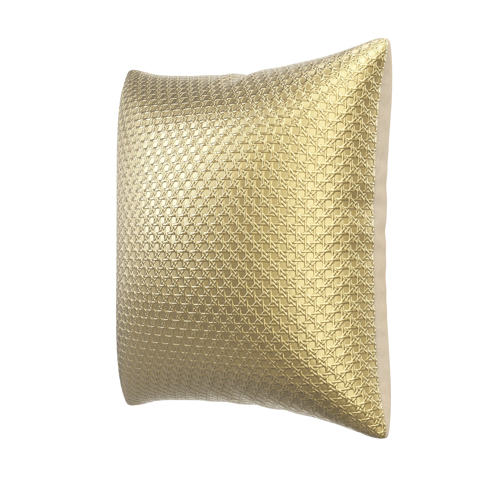 Gold Star pattern leather pillow case | 18''×18'' | P101