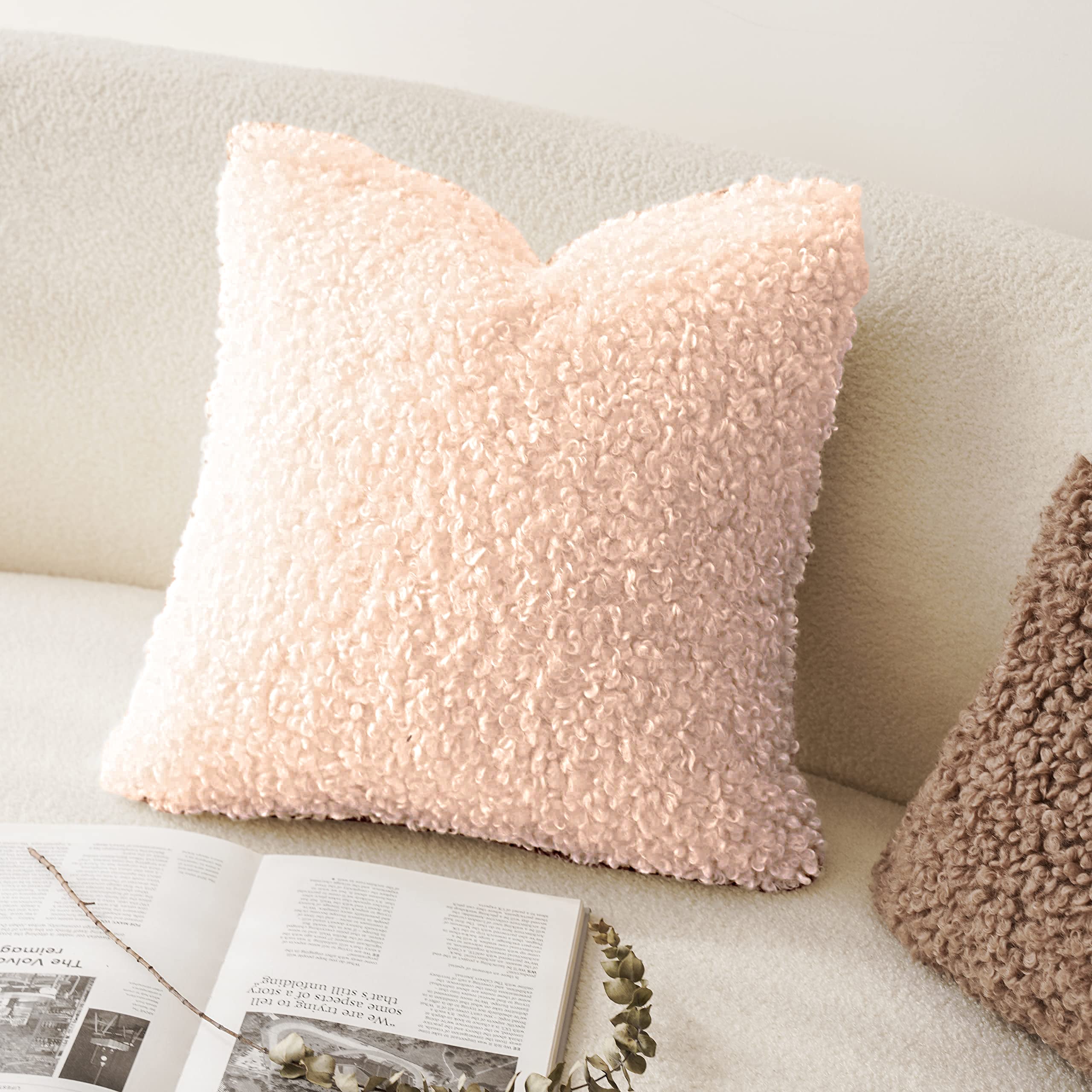 Pink Velvet Throw Pillow Covers | 18''×18'' | P106