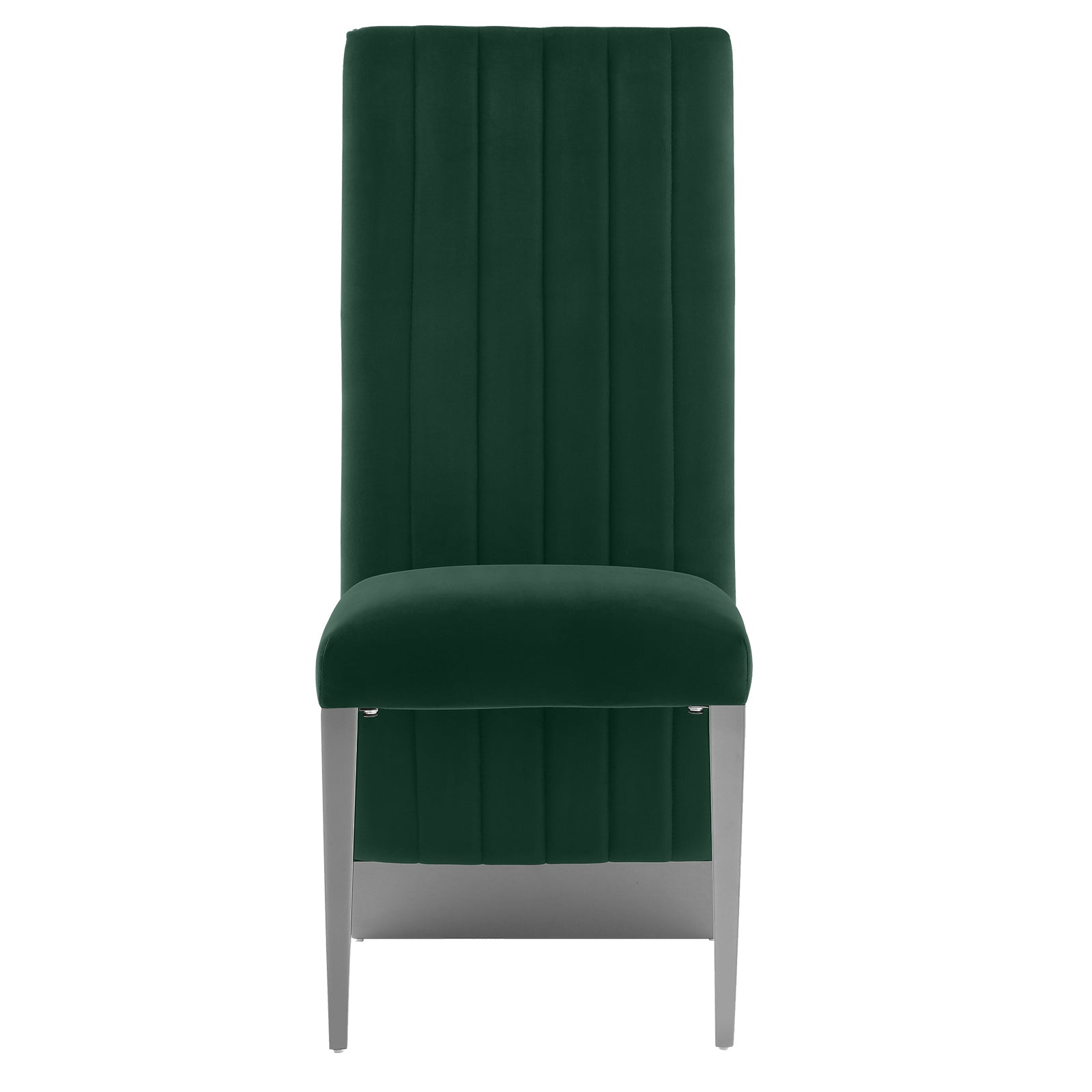 Dark green discount velvet dining chairs