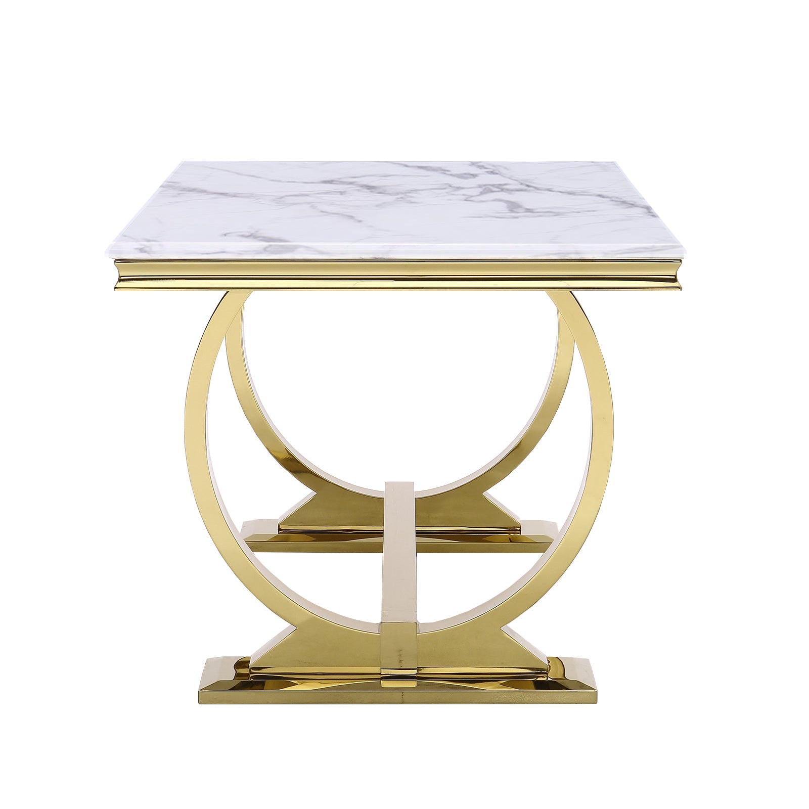 605-Set | AUZ White and Gold Dining room Sets for 6
