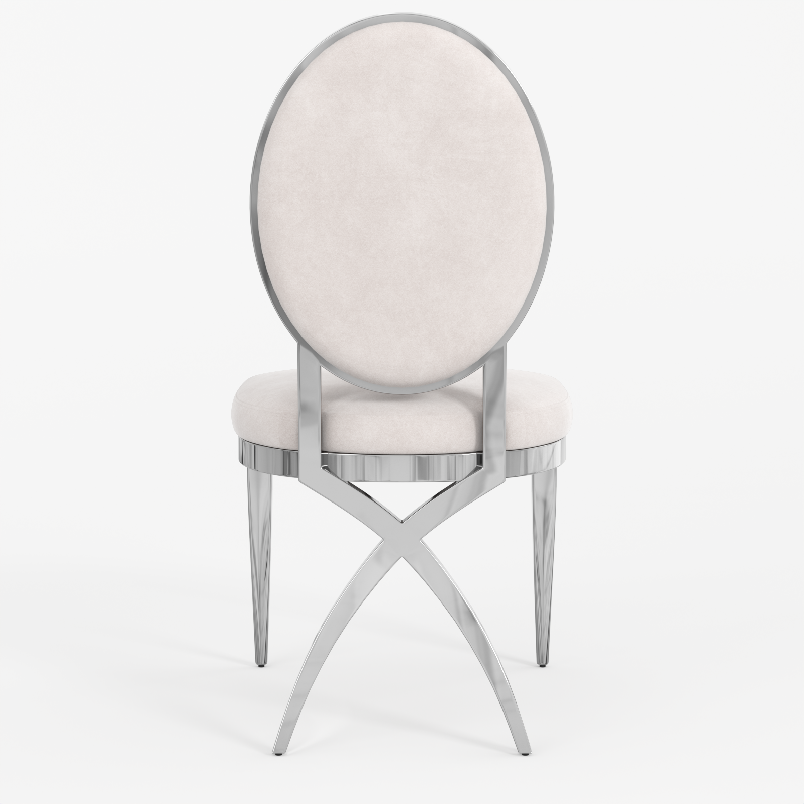 King Louis dining chairs | Beige Velvet | Metal legs | C113