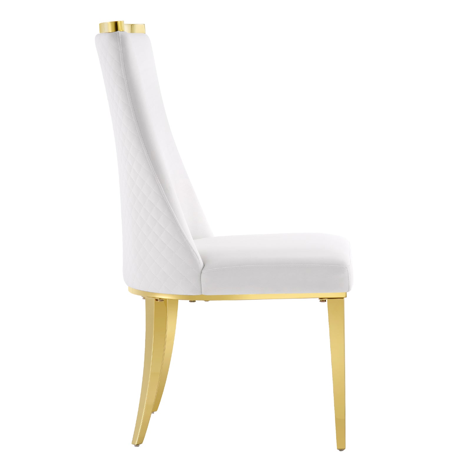 668-Set | AUZ White and gold Dining room Sets for 6