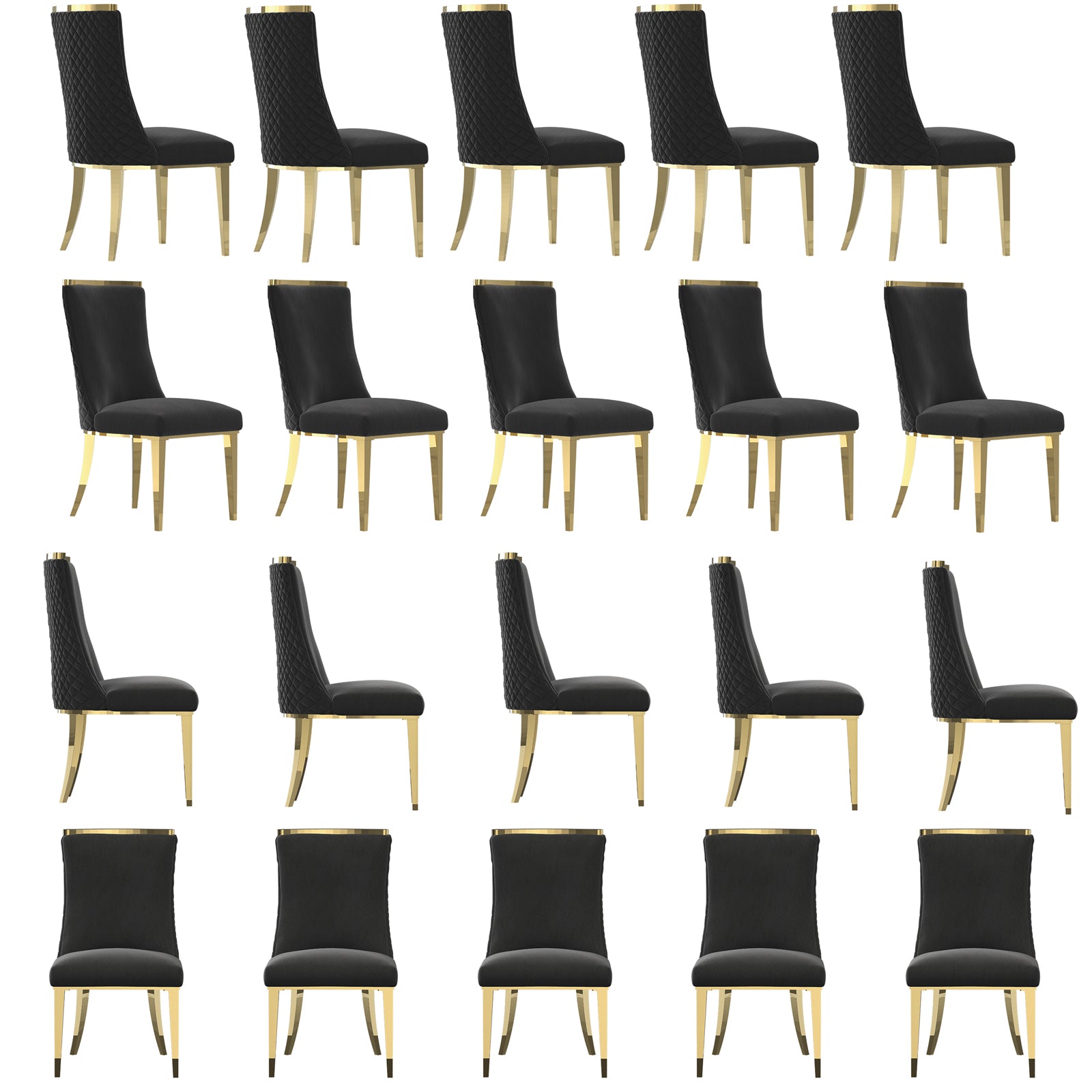 Wholesale Black Velvet Dining Chairs
