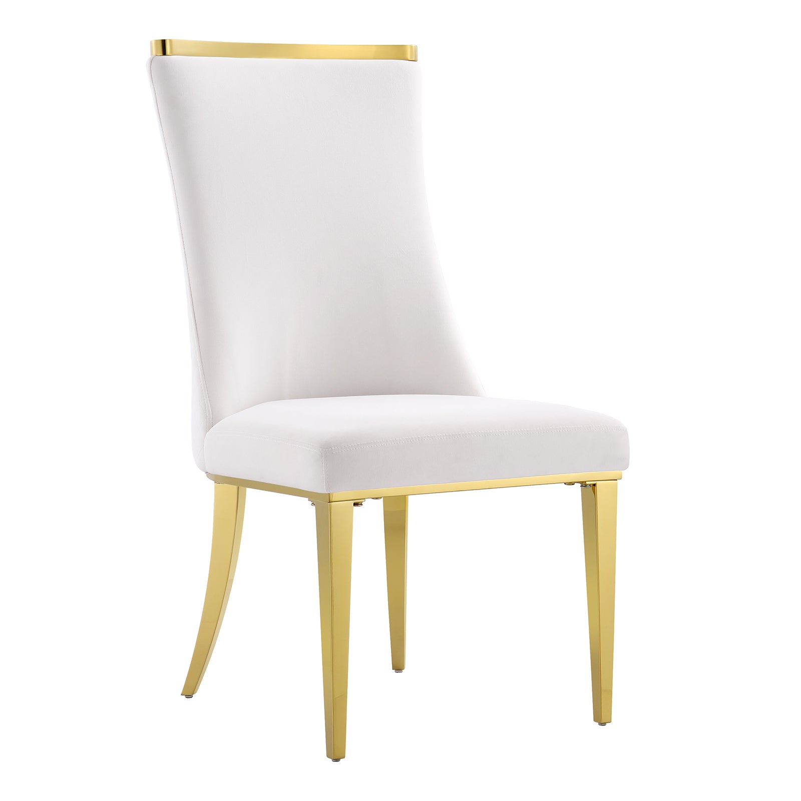 669-Set | AUZ White and gold Dining room Sets for 6