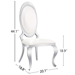 Wholesale White Leather King Louis Dining Chairs